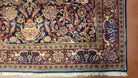 Vintage Persian Kashan Rug, Hand-Knotted, Wool, Dark Blue and Dark Red, 4' 4" x 6' 9" - Jewel Rugs