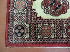 9' X 12' Karastan #704 Bokhara Pattern - Red & Ivory American Made Wool Rug Nice - Jewel Rugs