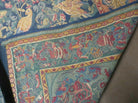 4' X 7' Vintage Tapestry Belgium Hand Loomed Birds Parrot Angels Cherub Nice - Jewel Rugs