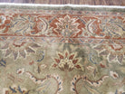 Vintage Indo Mahal Area Rug 9x12, Wool Hand-Knotted Laurel Green & Auburn Indian Carpet, 9 x 12 Floral Carpet, Living Room Rug - Jewel Rugs