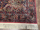 5.9 x 9 Karastan Rug Multicolor Panel Kirman #717, Karastan Carpet 6x9 Multipanel Kirman Oriental, Original 700 Series Vintage Wool Area Rug - Jewel Rugs