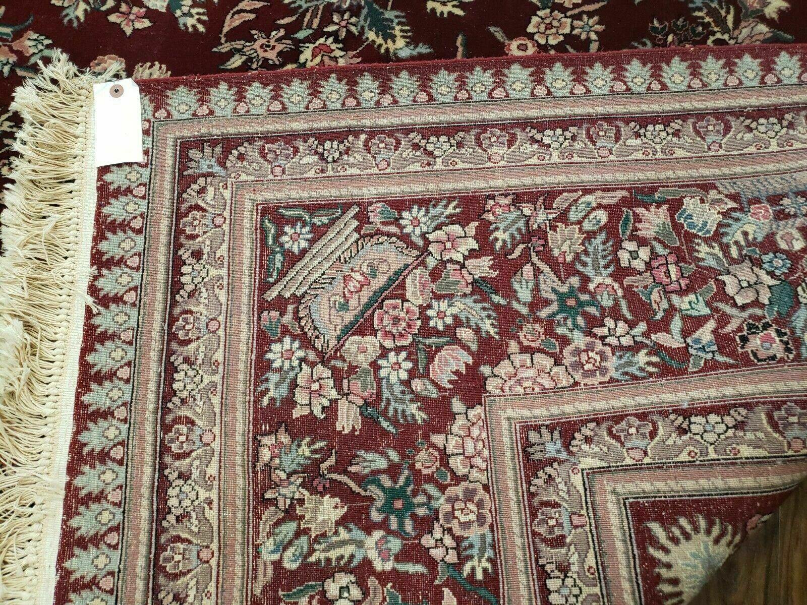 10' X 14' Vintage Handmade Oriental Wool Rug Carpet Organic Wine Red Nice - Jewel Rugs