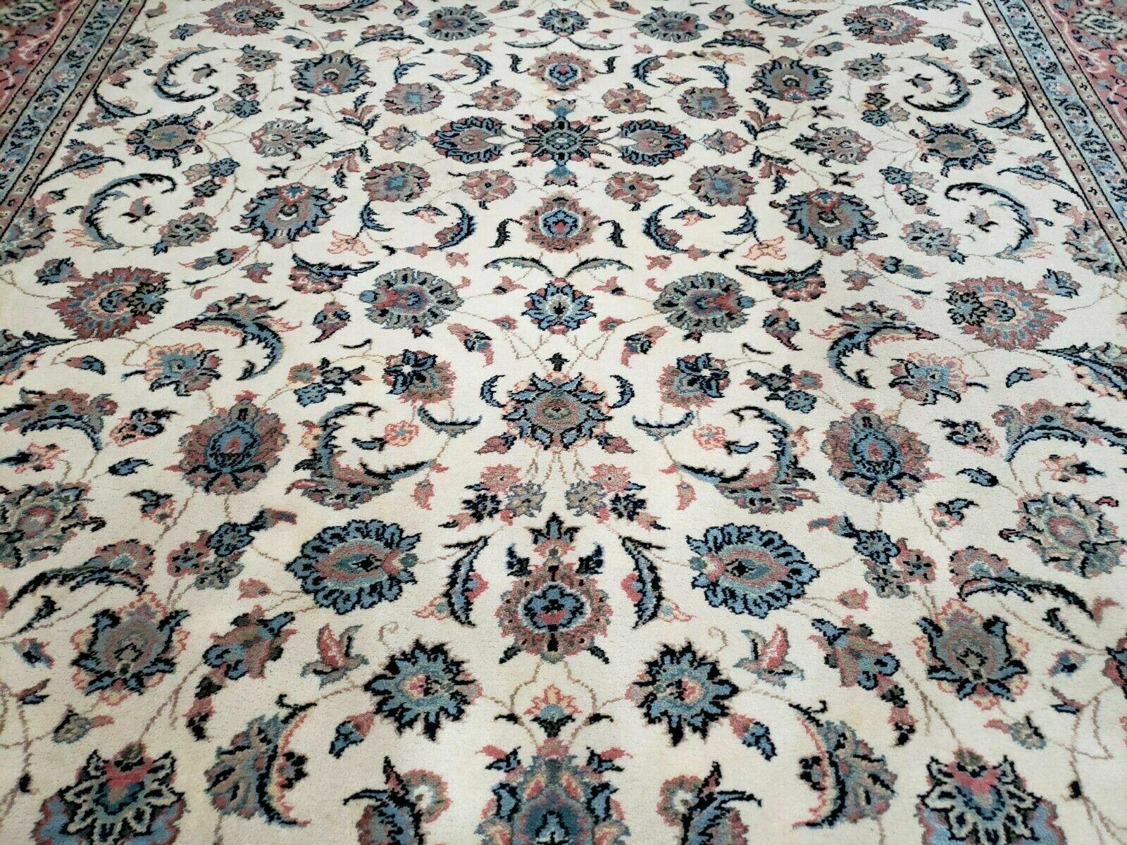 8' 8" X 12' Karastan Ivory Rose Kashann # 768 Wool Rug American Made Nice - Jewel Rugs