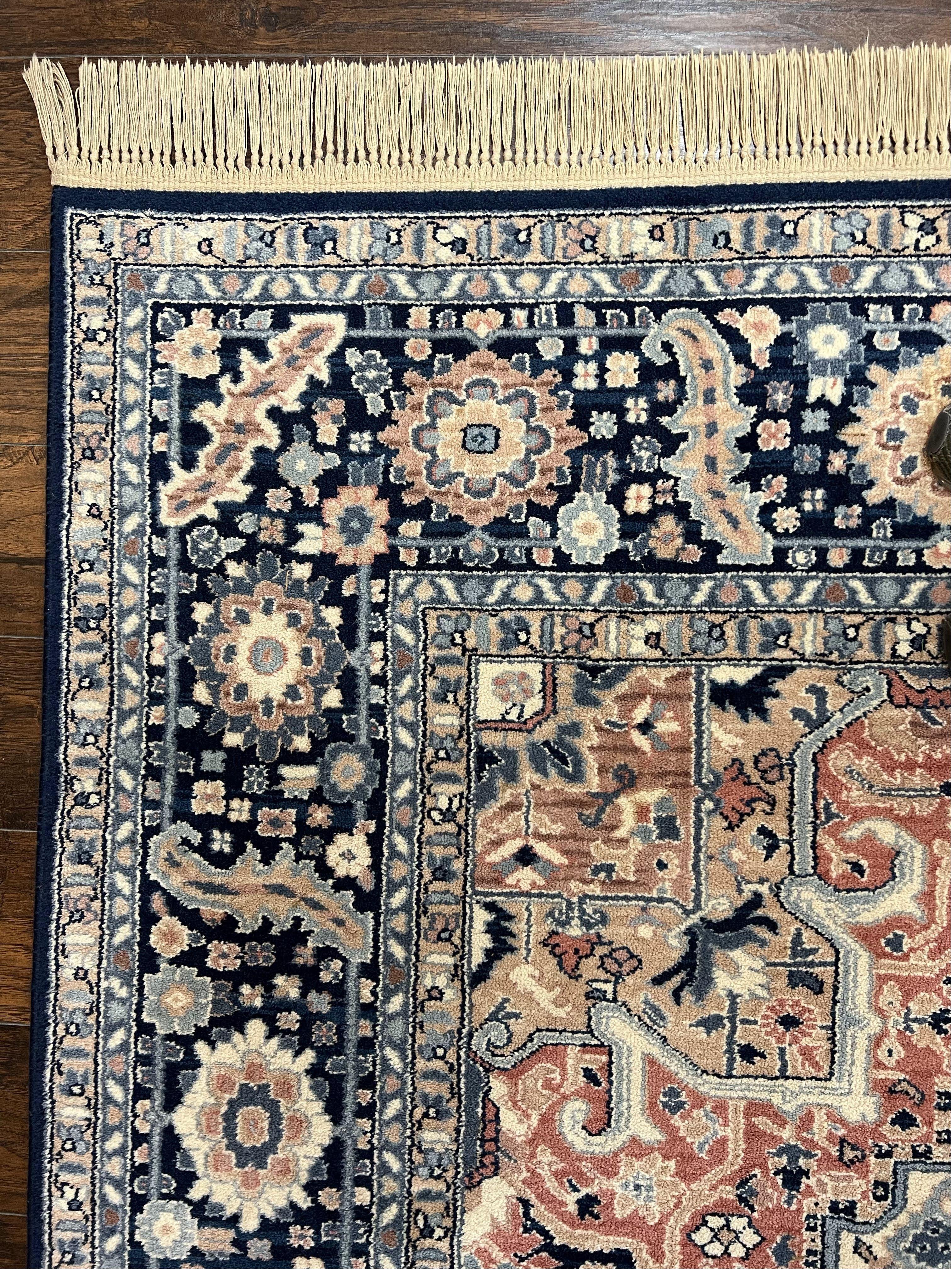 Karastan Rug 8.8 x 12 Blue Heriz #748, Wool Karastan Carpet, Discontinued Karastan Area Rug, Vintage Karastan Original Collection 700 Series - Jewel Rugs