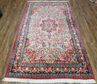 Semi Antique Persian Bidjar Rug, Red & Beige, Hand-Knotted, Wool, 4'7" x 7'10" - Jewel Rugs