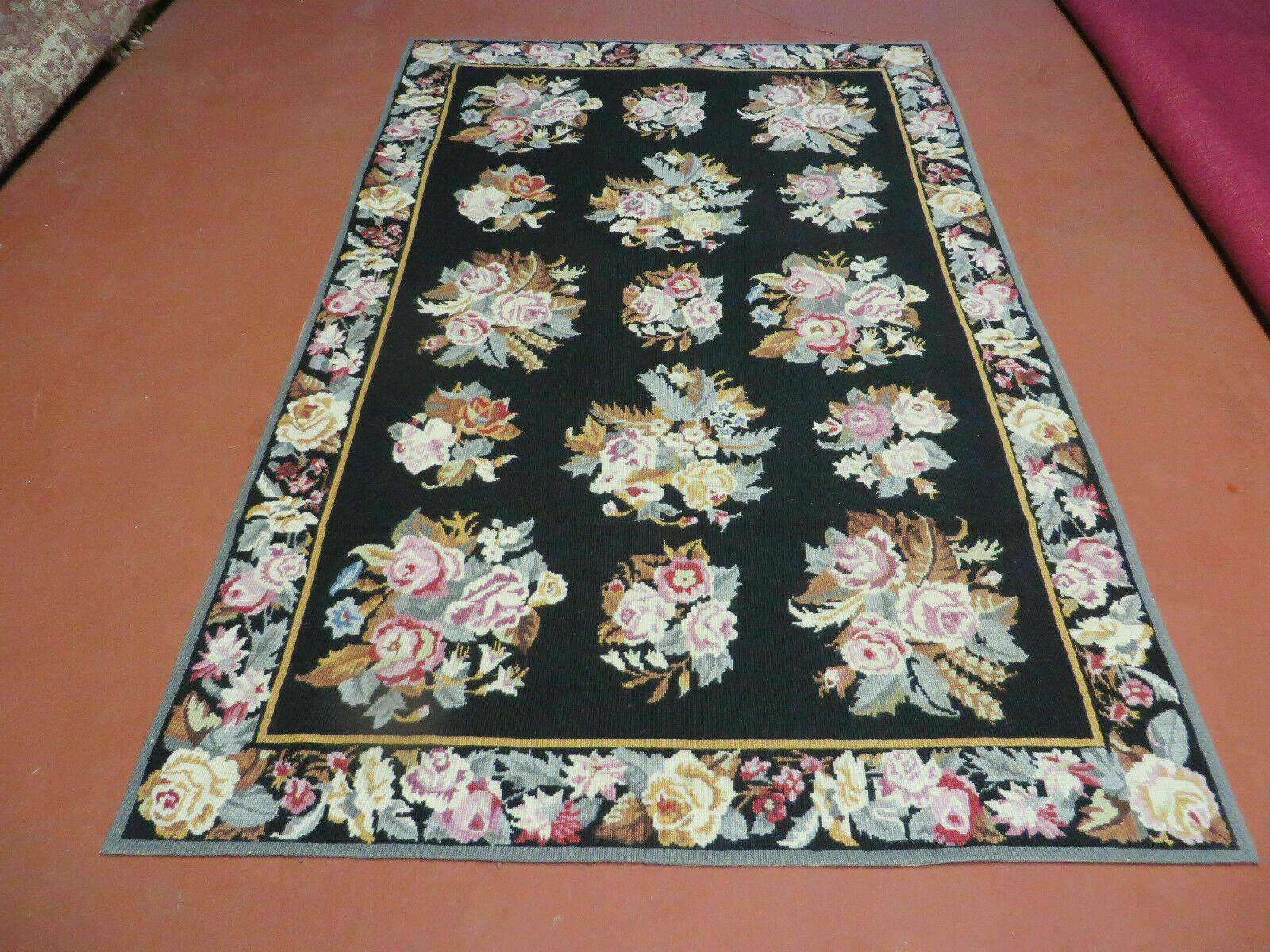 Small Handmade top needlepoint rug