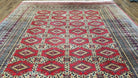 7' X 11' Vintage Handmade Fine Bokhara Turkoman Yamud Pakistan Wool Rug Nice - Jewel Rugs