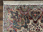 8.8 x 10.6 Karastan Rug Floral Kirman #742, Wool Karastan Carpet, Vintage Karastan Rugs, Original 700 Series, Discontinued, Oriental Rug - Jewel Rugs