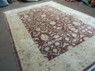 7' X 10' Vintage Fine Handmade Pakistan Peshawar Chobi Floral Wool Rug Vegy Dye - Jewel Rugs