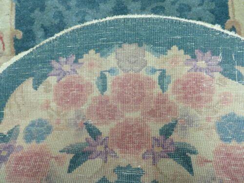 3' X 5' Vintage Handmade Chinese Art Deco Peking Oval Wool Rug Carpet - Jewel Rugs