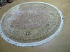 6' X 6' Round Handmade Fine Chinese Floral Oriental Silk Wool Rug Carpet Nice - Jewel Rugs