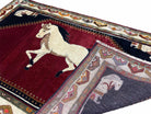 4 X 7 Handmade Hand-Knotted Quality Wool Rug White Horse Pony Veggie Dyes Tribal - Jewel Rugs