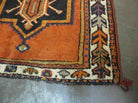 4' 6"X 16' 6" Antique Handmade India Geometric Wool Rug Tribal Veg Dye Nice - Jewel Rugs