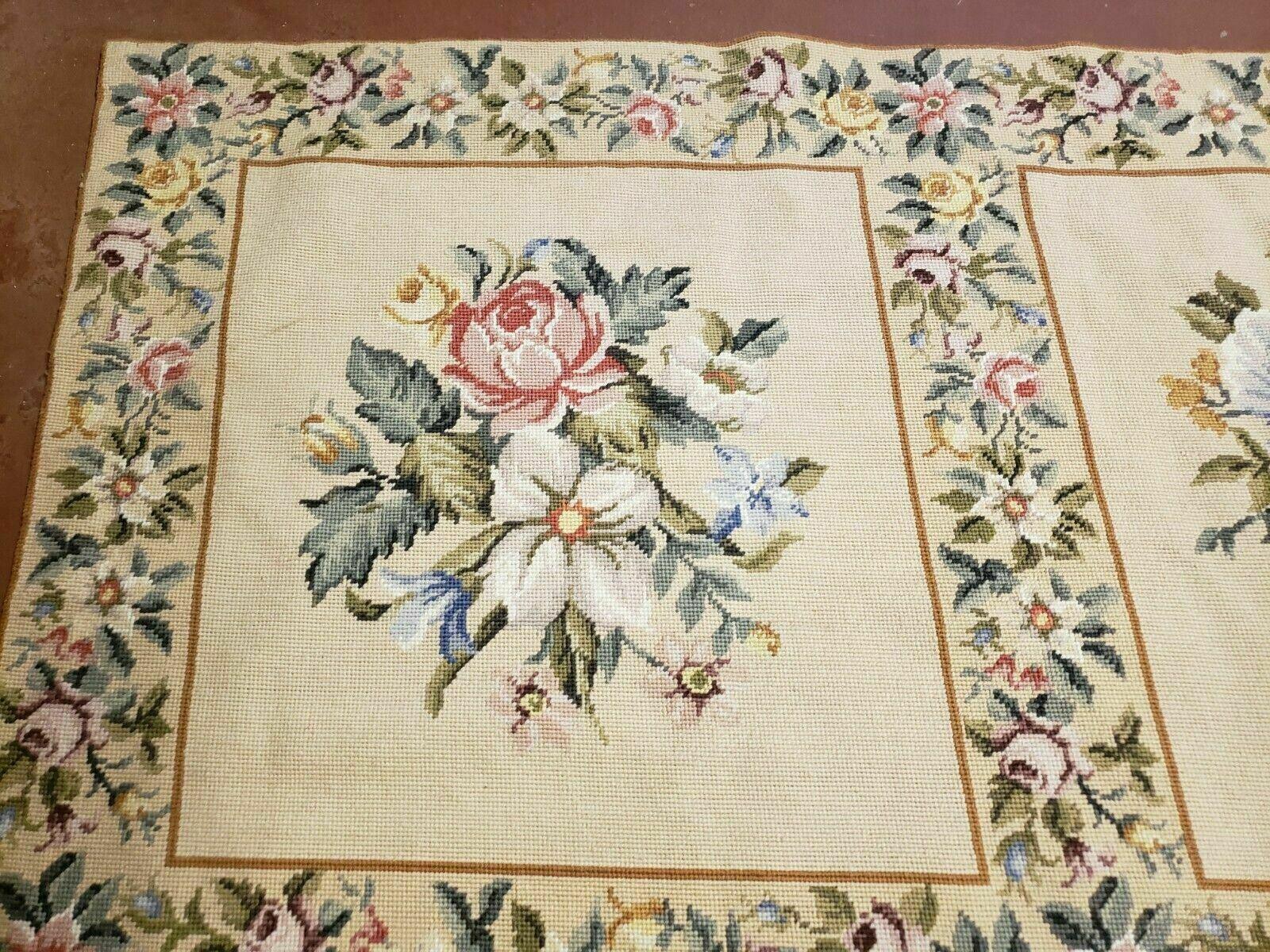 9' X 12' Handmade French Aubusson Savonnerie Garden Design Needlepoint Rug Nice - Jewel Rugs