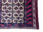 2' 6" X 4' 4" Vintage Handmade Tribal Wool Rug Balouchi Afghan Rug Red 3x5 - Jewel Rugs