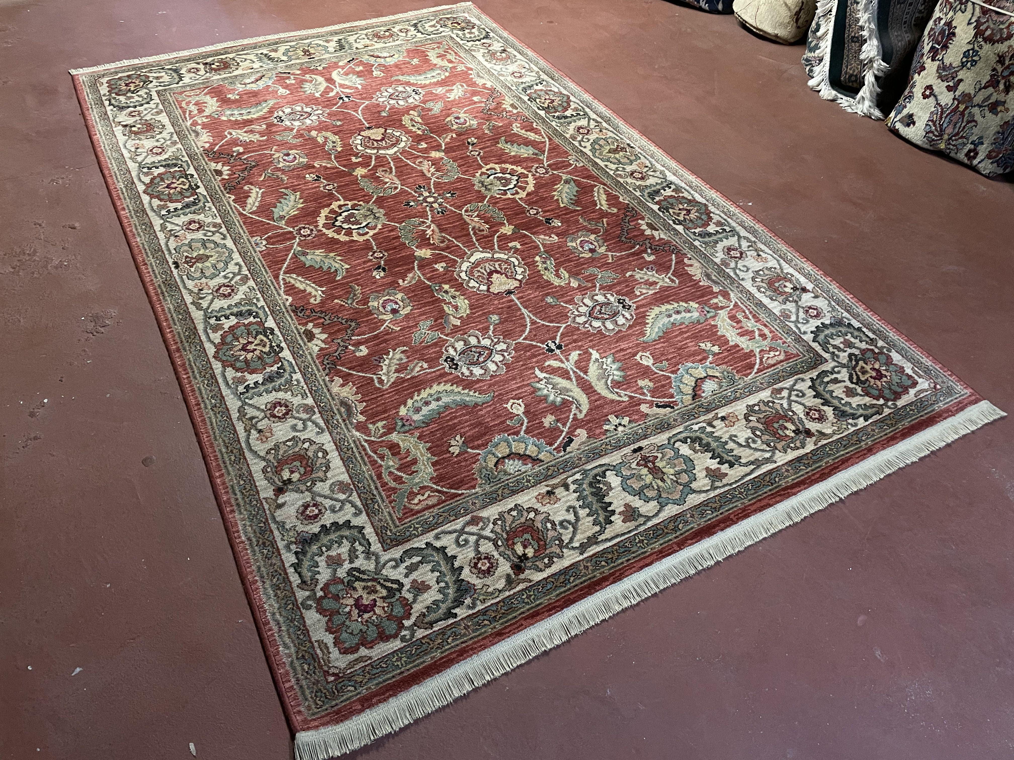 5' 9" X 9' Authentic Karastan Rug American Made Ashara Agra Wool Rug 549-15002 - Jewel Rugs