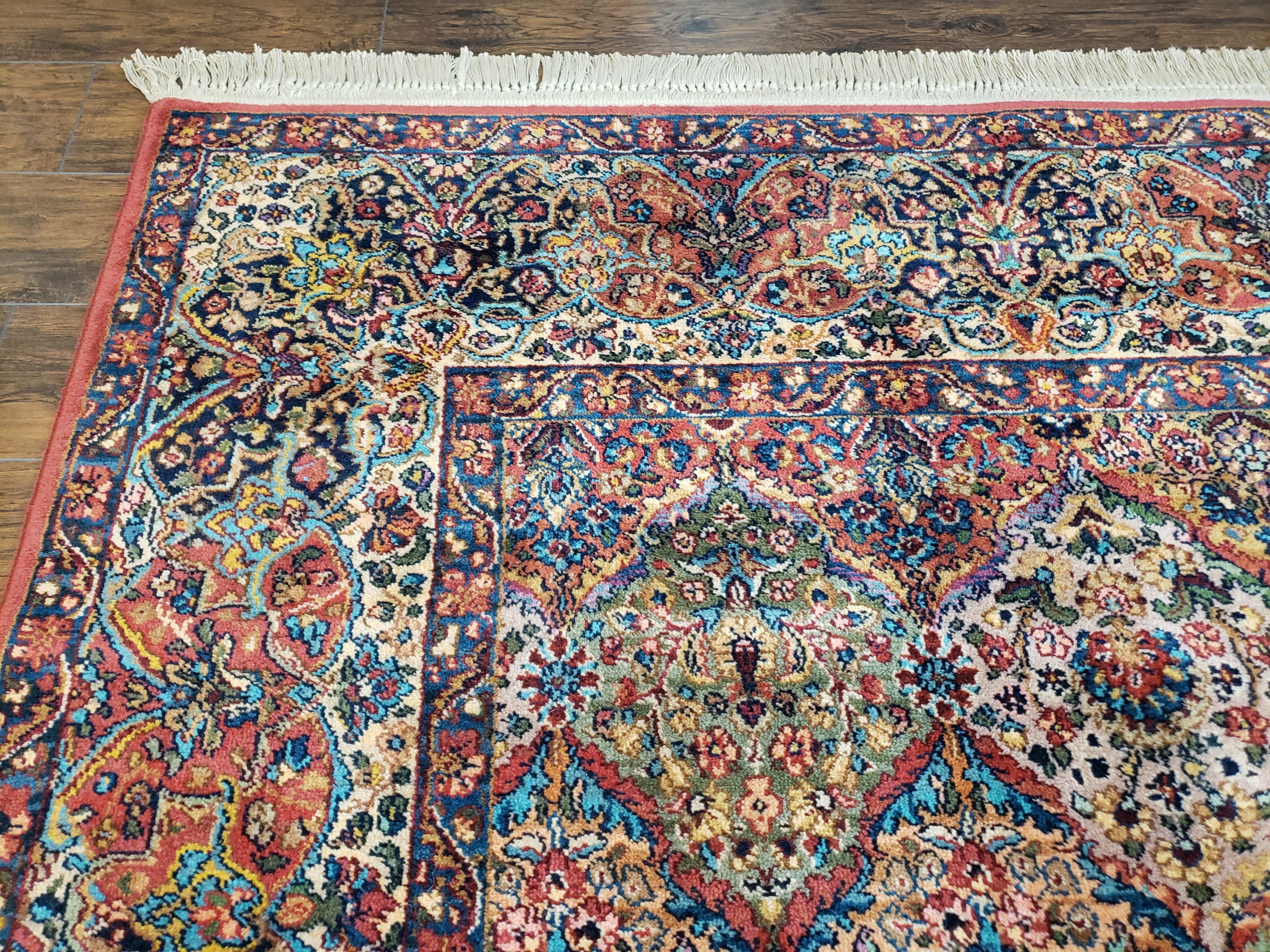 10x14 Karastan Multicolor Panel Kirman Rug #700/717, Multipanel Karastan Carpet, 10 x 14 Wool Karastan Rug, Discontinued Original Karastan - Jewel Rugs