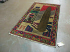 3' X 4' New Vintage Handmade Afghan Balouch Tribal Wool Pictorial Rug # 281 - Jewel Rugs