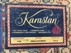 Karastan Medallion Serapi Rug #736, Wool Karastan Carpet 5.9 x 9, Discontinued Original 700 Series Karastan Area Rug 6x9 Vintage, Red Blue - Jewel Rugs