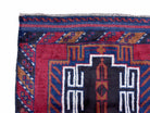 3 X 5 Vintage Handmade Tribal Wool Rug Balouchi Rug Afghan Rug Red Beige Nice - Jewel Rugs