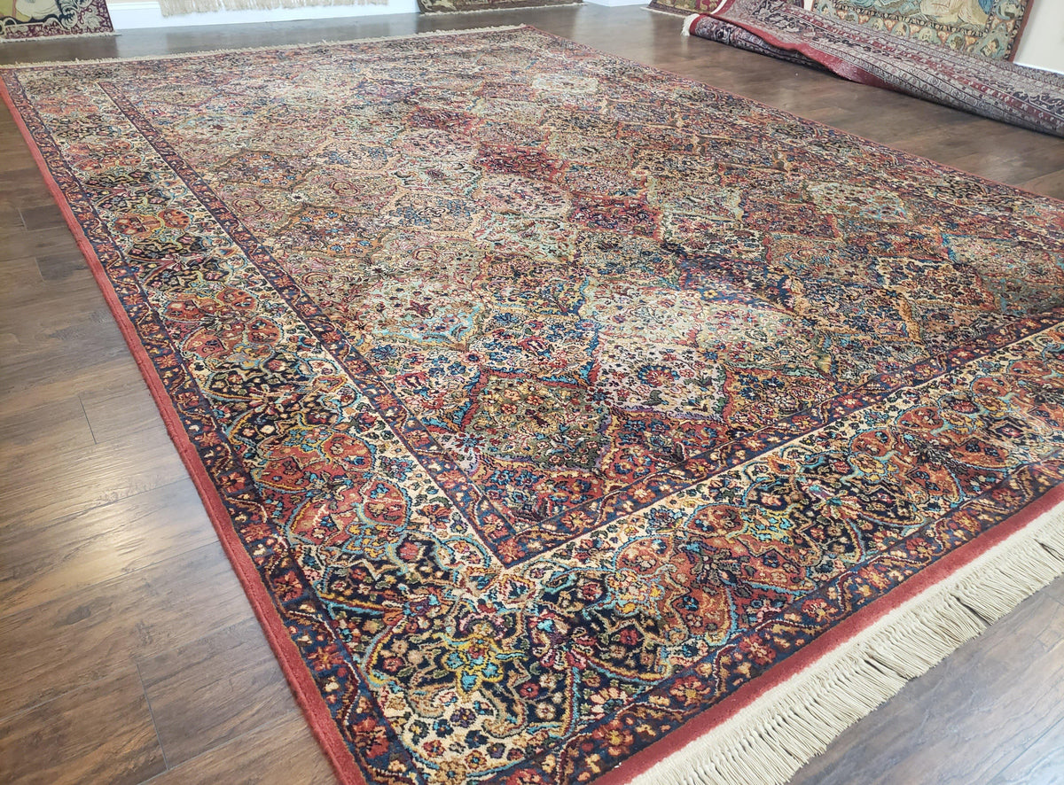 10x14 Karastan Multicolor Panel Kirman Rug 700/717, Multipanel Karast