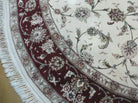 7' X 7' Handmade Fine Chinese Floral Oriental Wool Rug Carpet Round Silk Beauty - Jewel Rugs