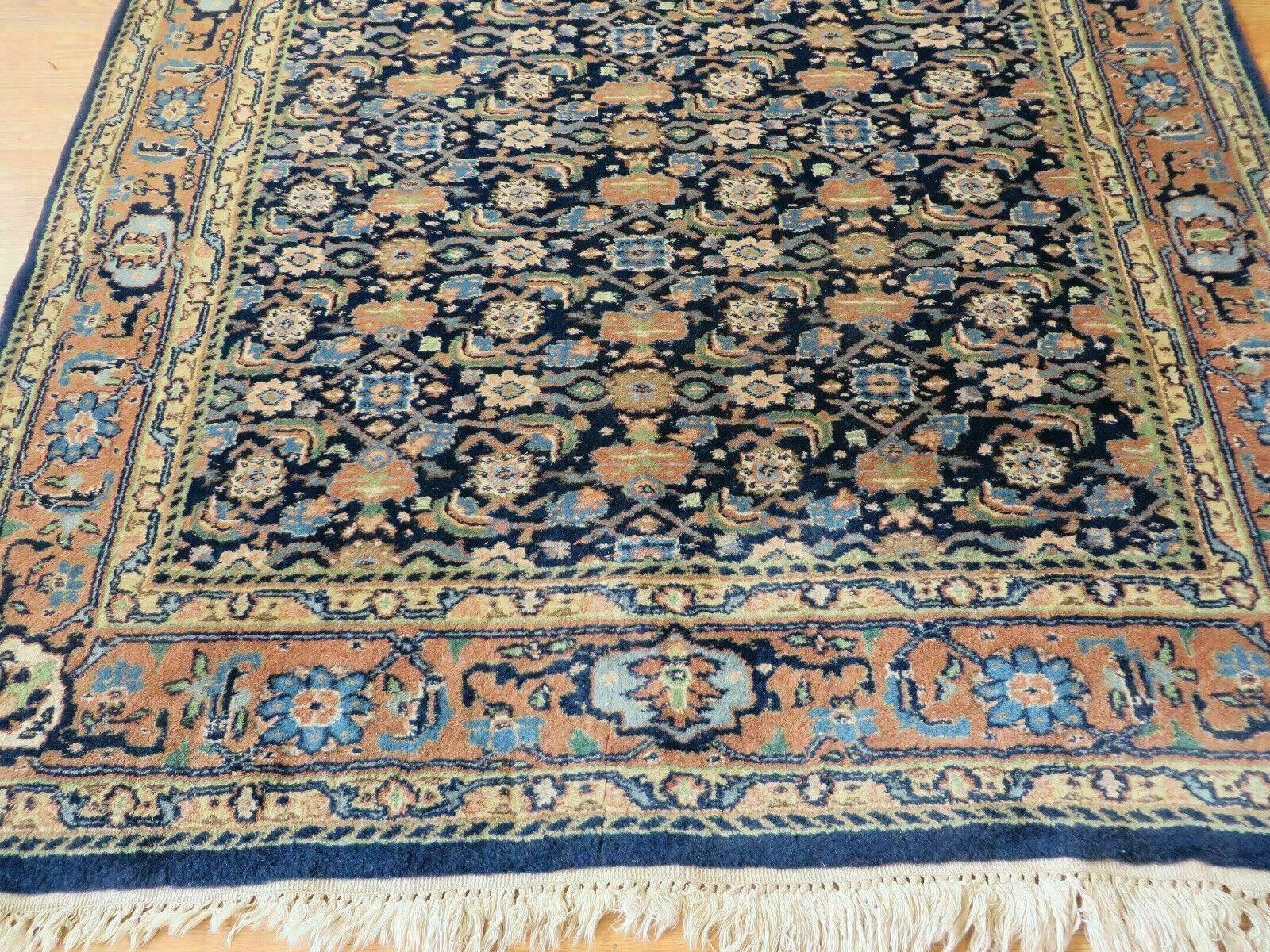 4' X 6' Handmade Finely Knotted Turkish Wool Rug Vegetable Dyes Allover Pattern - Jewel Rugs