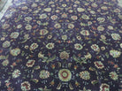 9' X 12' Vintage Handmade Oriental Wool Rug Chinese Hand Knotted Carpet Aubergine - Jewel Rugs