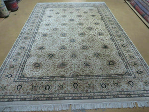 6' X 9' Vintage Fine Handmade Pakistan Oriental Floral Wool Rug Carpet Nice - Jewel Rugs