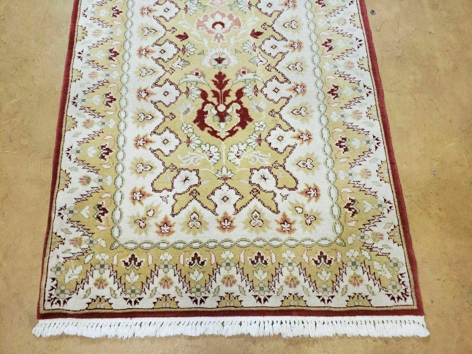 2' 10" X 11' Vintage Handmade Turkish Oushak Wool Runner Beige Oriental Rug Nice - Jewel Rugs