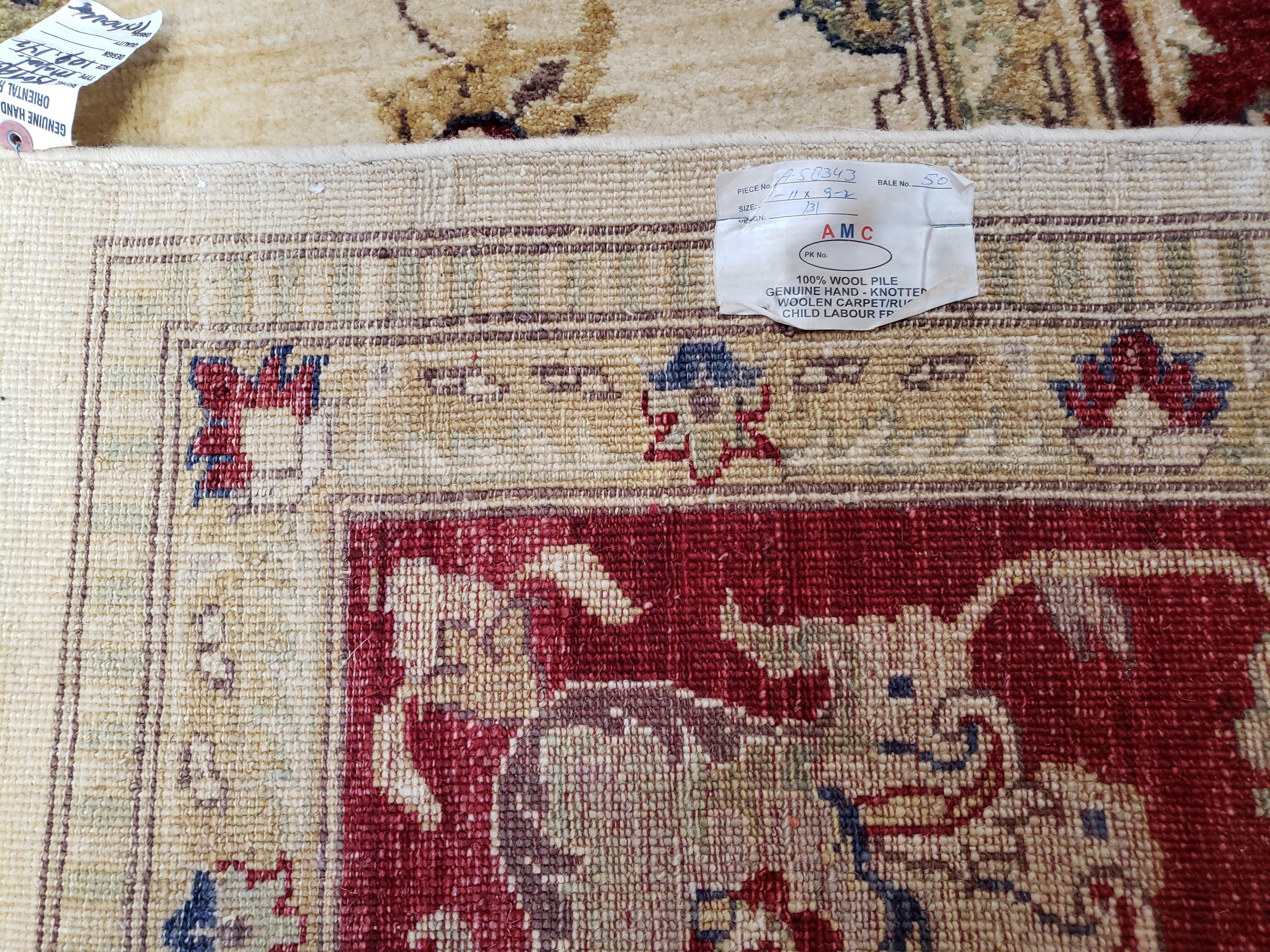 9x12 Rug, Peshawar Rug, Room Sized Rug, Pakistani Rug, Oushak Rug, Vintage Rug, Dining Room Rug, 9x12 Area Rugs, Neutral Rug, Nursery Decor - Jewel Rugs