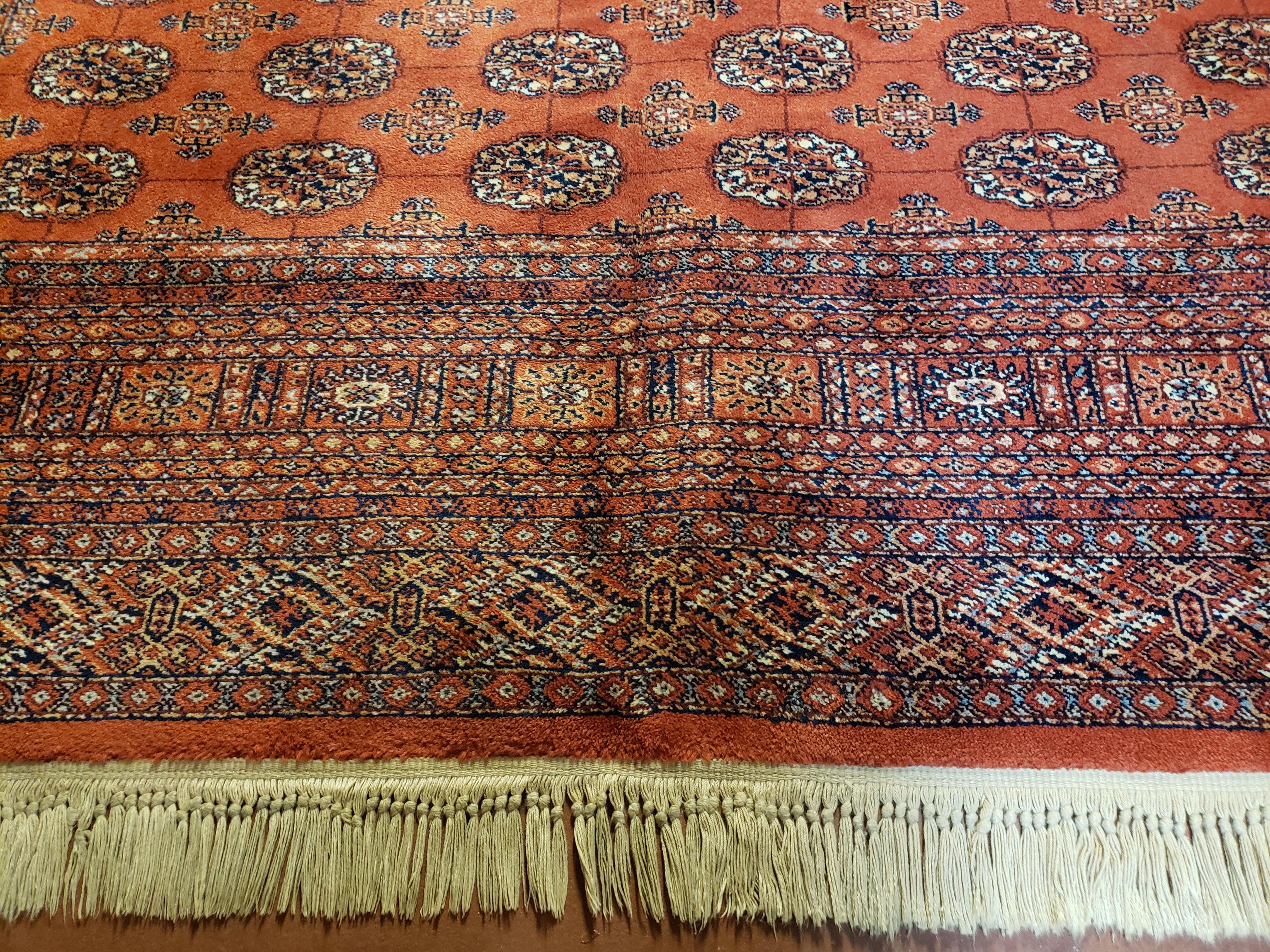 8.8 x 12 Karastan Bokhara Rug, Wool Area Carpet #722, Authentic Karastan, Turkoman Bukhara, Living Room Rug, 9x12 Vintage Karastan Rug Nice - Jewel Rugs