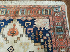 6' X 9' Vintage Handmade India Geometric Oriental Rug Wool Hand Knotted Carpet - Jewel Rugs