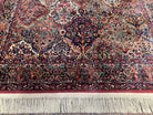 5.9 x 9 Karastan Rug Multicolor Panel Kirman #717, Karastan Carpet 6x9 Multipanel Kirman Oriental, Original 700 Series Vintage Wool Area Rug - Jewel Rugs