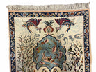 Pictorial Rug 2x3 Tree of Life Peacock Rug Birds Ultra Fine Wool & Silk Rug Nice - Jewel Rugs