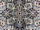 Karastan Rug 8.8 x 12 Blue Heriz #748, Wool Karastan Carpet, Discontinued Karastan Area Rug, Vintage Karastan Original Collection 700 Series - Jewel Rugs