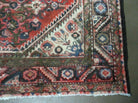 5' 6" X 10' Antique Handmade India Floral Oriental Wool Rug Veg Dyes Red Nice - Jewel Rugs