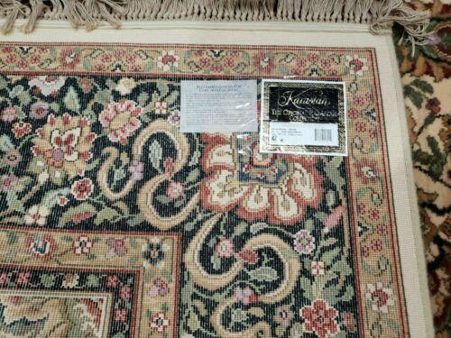 8' 8" X 12' Karastan Ivory Indo Kirman # 706 Wool Rug American Made Nice Beige - Jewel Rugs