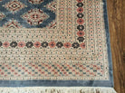 9' X 13' Vintage Handmade Fine Bokhara Turkoman Yamud Pakistan Wool Rug Nice - Jewel Rugs