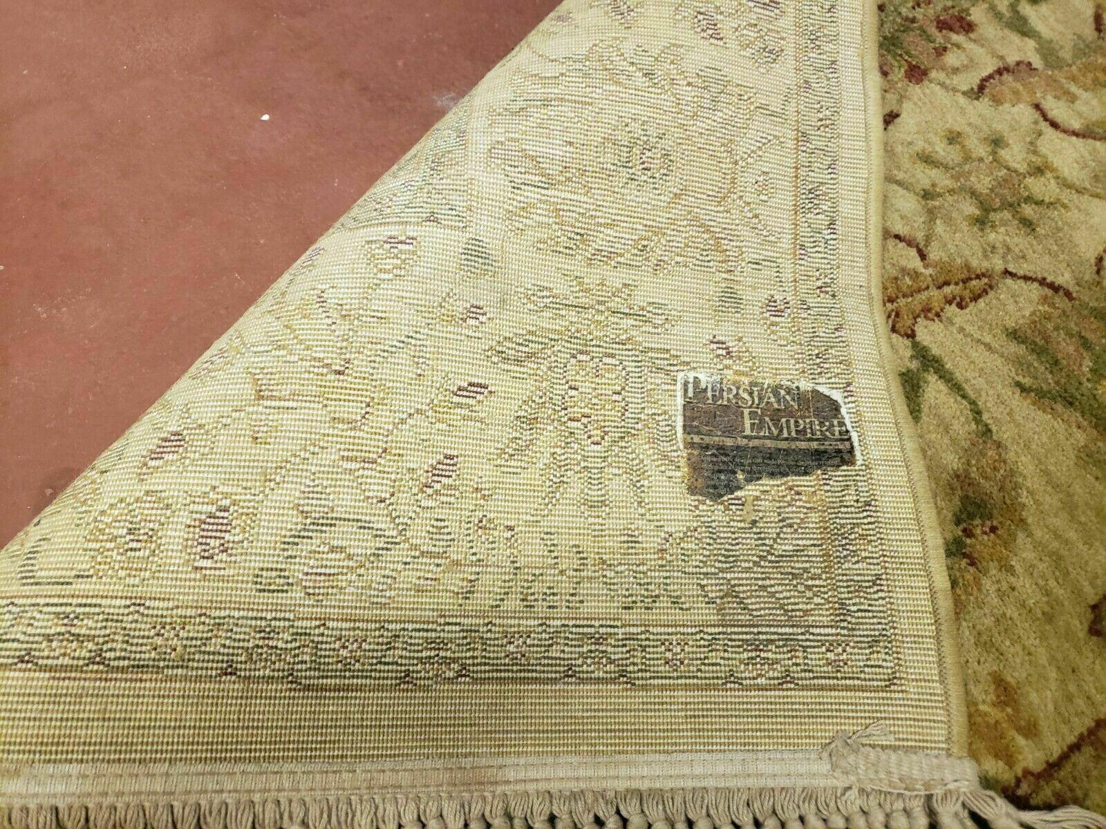 Belgium Power Loomed Rug 5x7, Vintage Oriental Wool Carpet, Beige - Jewel Rugs