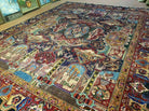 9' X 12' Vintage Handmade India Oriental Wool Rug Pictorial Archaeological Wow - Jewel Rugs