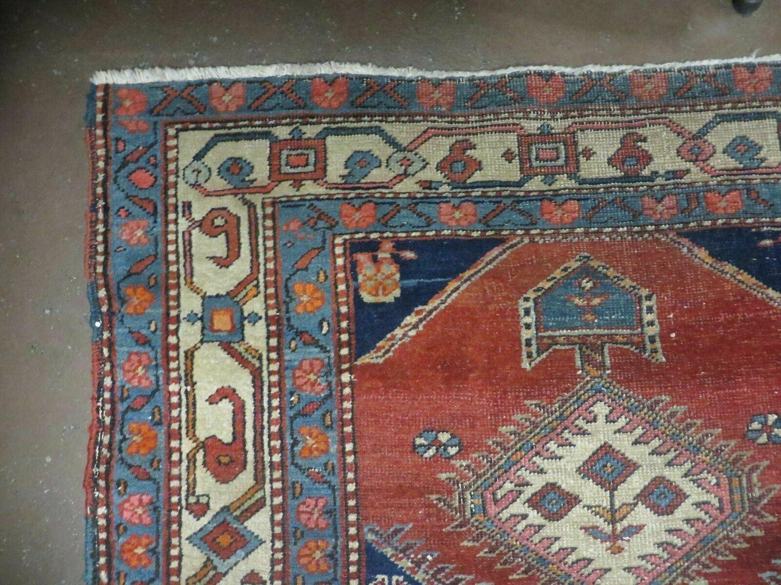 3' 5" X 16' Antique Handmade Turkish Wool Runner Rug Nice - Jewel Rugs