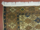 4' X 5' Antique Handmade Caucasian Kazak Shirvan Wool Rug Snow Flakes - Jewel Rugs