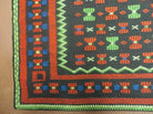 4' X 5' Vintage Handmade South American Kilim Flat Weave Blanket Rug Colorful - Jewel Rugs