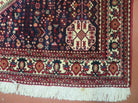 7' X 10' Vintage Handmade Indian Floral Wool Rug Hand Knotted Carpet Ivory Red - Jewel Rugs