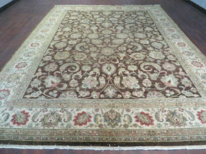 9' X 12' Vintage Handmade Peshavar Chobi Pakistani Floral Agra Wool Carpet Nice - Jewel Rugs
