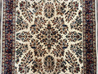 Karastan Rug 4.3 x 6, Karastan Ivory Sarouk #760 Wool Carpet, Vintage Original Collection 700 Series Discontinued, Floral Oriental Rug, Nice - Jewel Rugs