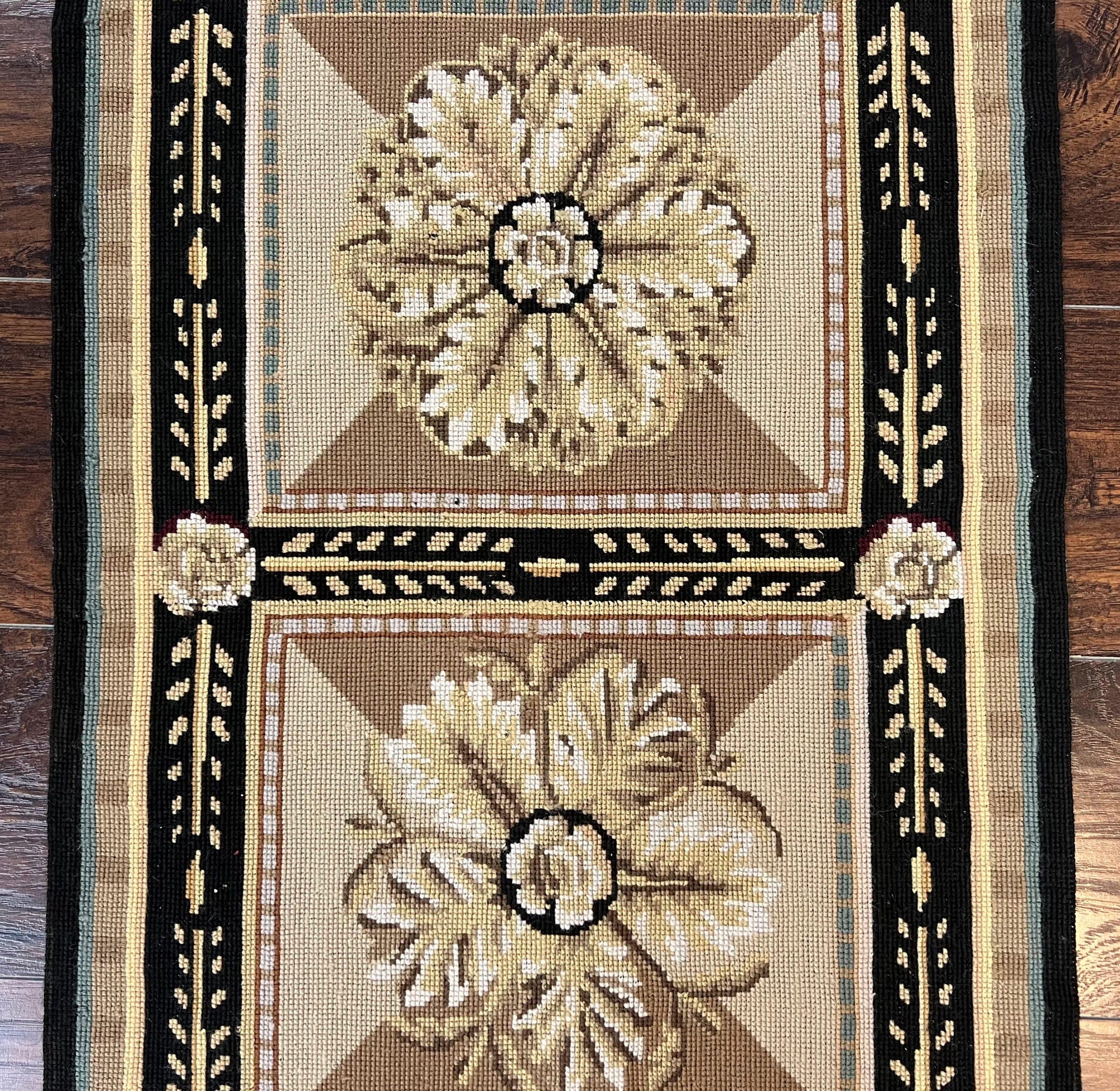 Small Handmade top needlepoint rug