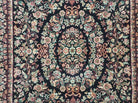 4' 1" X 5' 7" Karastan 500-1125 Black Savonnerie Wool Rug Belgium Kara Shah - Jewel Rugs