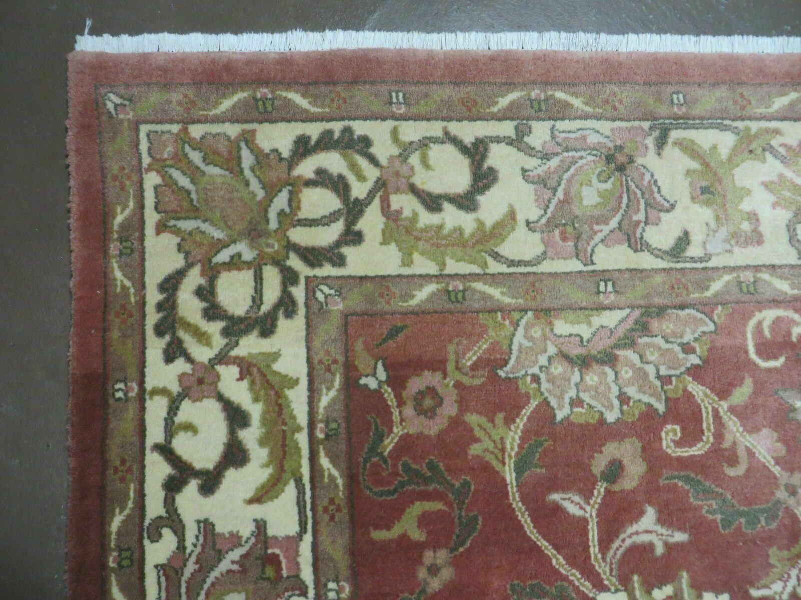 6' X 9' Vintage Handmade Indian Floral Oriental Wool Rug Veg Dyes Nice - Jewel Rugs